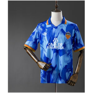 Mens Valencia Retro Away Jersey 1990/91 front view on display