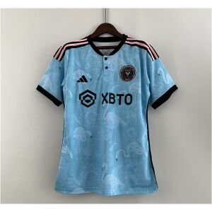 Mens Inter Miami Joint Edition Blue Jersey 2023/24 front view in light blue