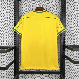 Mens World Cup Brazil Special Retro Home Kit 1998 rear view of shirt and shorts
