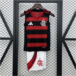 Kids Flamengo Singlet Kits Home Jersey 2025/26 front view on display