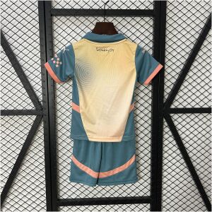 Kids Manchester City Fourth Kit 2024/25 back view detail