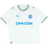 Mens Olympique Marseille Home Jersey 2026/27 white shirt flat front view