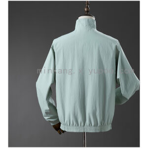 Mens Mexico Trench Coat Reversible Windbreaker 2025 back view detail