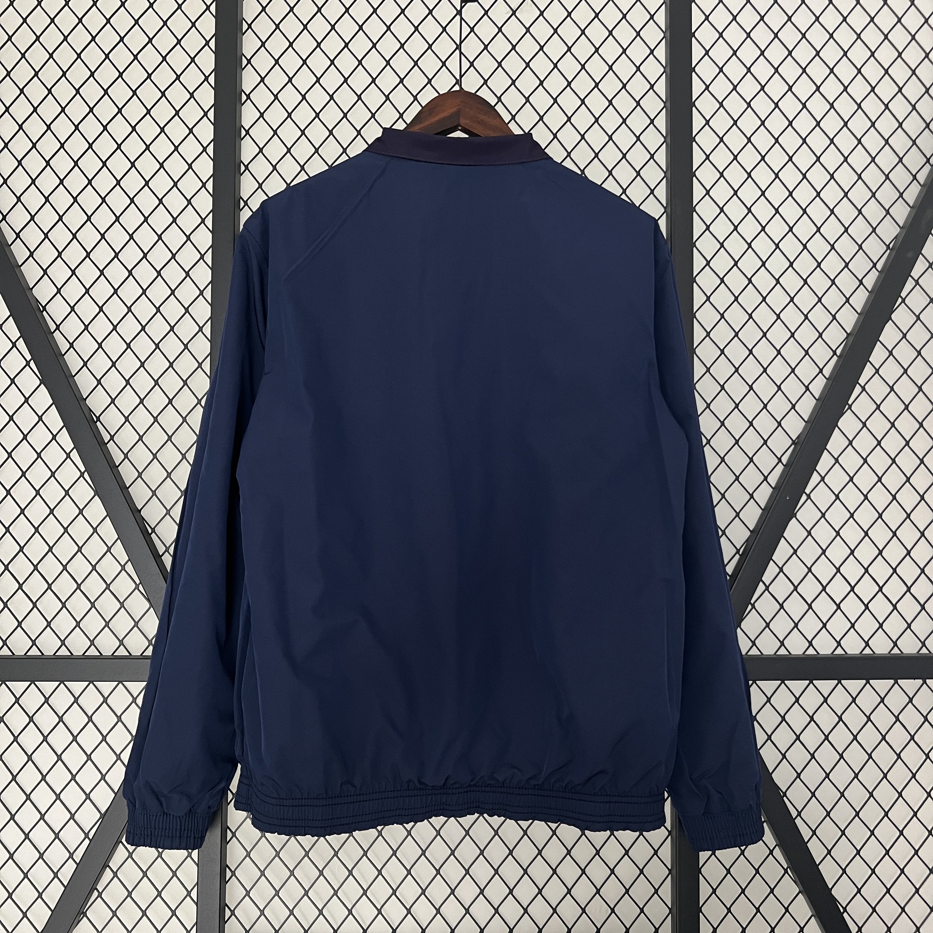 Mens Barcelona Trench Coat Reversible Windbreaker 2023/24 Mens Barcelona Trench Coat Reversible Windbreaker 2023/24 rear view showing matching team styling