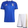 Mens Italy 2026 royal blue home shirt with chevron pattern front view