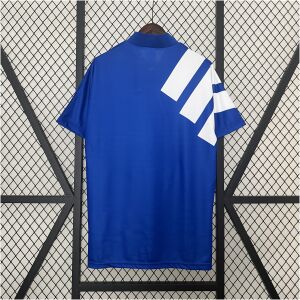 Mens Real Zaragoza blue Retro Away Jersey 1992/93 back view detail