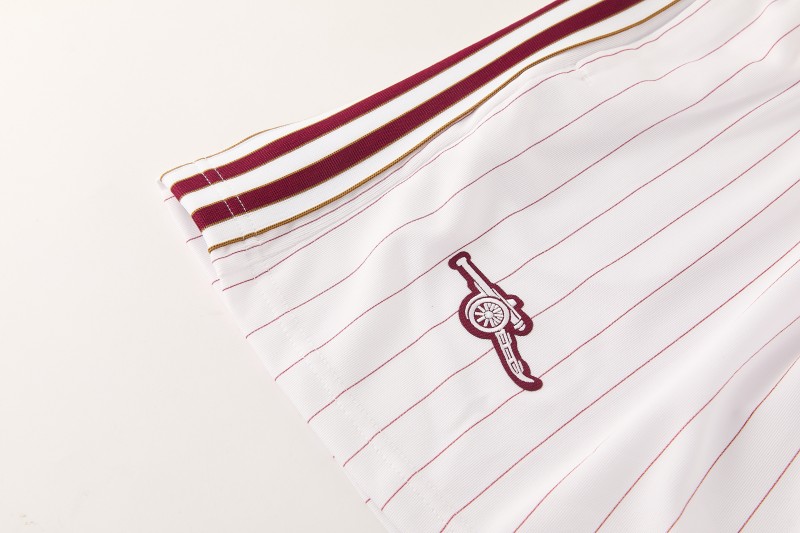 Mens Arsenal Short Training Set White Pinstripe 2026/27 1d163f9c294bc64b.jpg