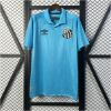 Mens Santos FC Game Third Jersey 2025/26 front view showing sky blue polo design