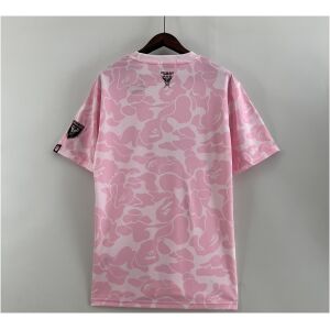 Mens Inter Miami Joint Edition Pink Jersey 2023/24 rear view showing matching team styling