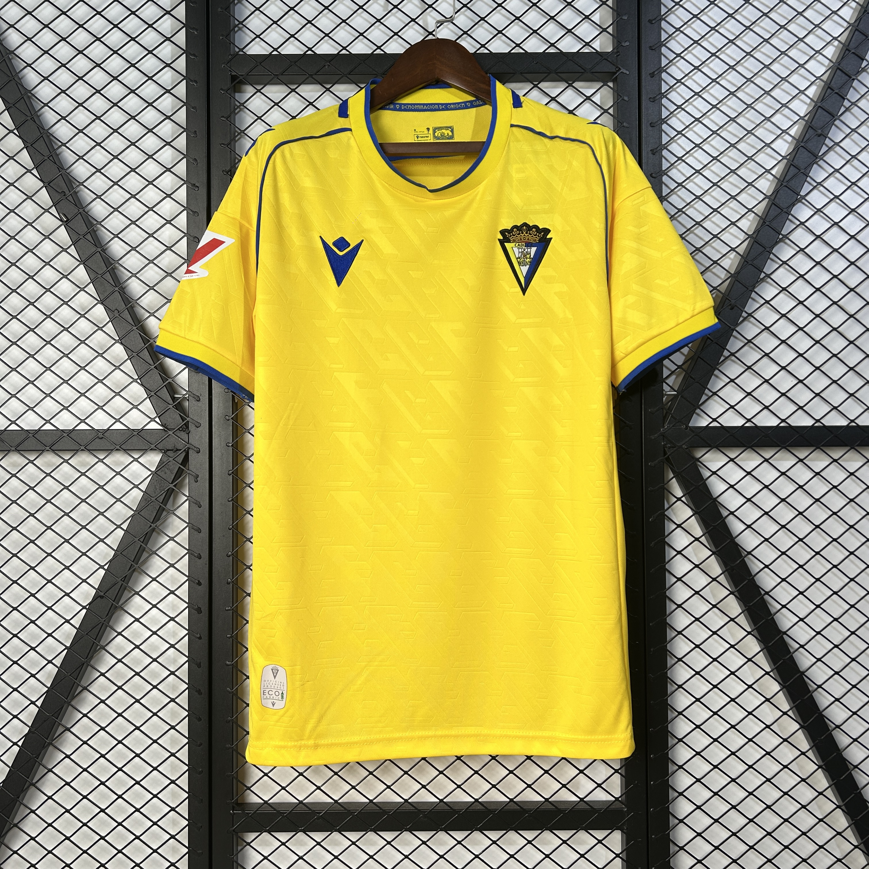 Mens Cadiz Home Jersey 2025/26 Mens Cadiz Home Jersey 2025/26 front view on display
