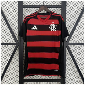 Mens Flamengo Home Jersey 2025/26 front view on display