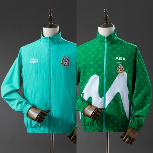 Mens Mexico Trench Coat Reversible Green and Blue Windbreaker 2025 Mens Mexico Trench Coat Reversible Green and Blue Windbreaker 2025 showing aqua mint side and green wave side