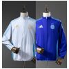 Mens Argentina Trench Coat Reversible White and Blue Windbreaker 2025 showing white side and blue side