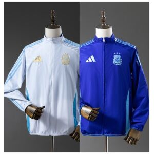 Mens Argentina Trench Coat Reversible White and Blue Windbreaker 2025 showing white side and blue side