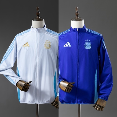 Mens Argentina Trench Coat Reversible White and Blue Windbreaker 2025 Mens Argentina Trench Coat Reversible White and Blue Windbreaker 2025 showing white side and blue side