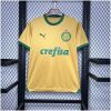 Mens Palmeiras Thirds yellow Away Jersey 2024/25 front view on display