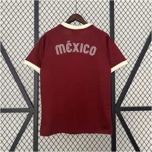 Mens Mexico Red Retro Special Edition Jersey 2025 back view detail