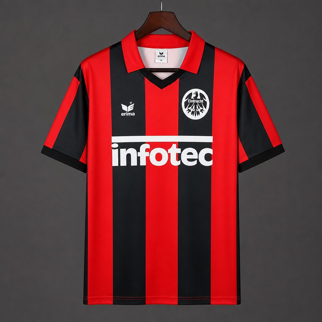 Mens Eintracht Frankfurt 1988/89 Home Retro Shirt Mens Eintracht Frankfurt 1988/89 Home Retro Shirt