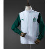 Mens Palmeiras White Windbreaker 2025/26 front view showing green sleeves and full zip