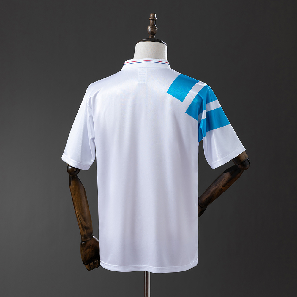 Mens Marseille Retro Home Jersey 1992/93 Mens Marseille Retro Home Jersey 1992/93 back view detail