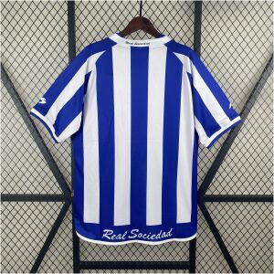Mens Real Sociedad Retro Home Jersey 2002/03 back view detail