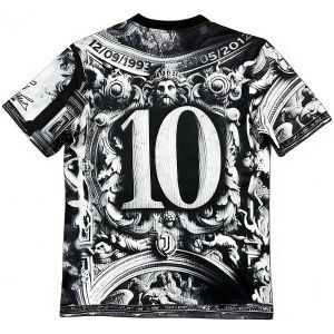 Mens Juventus S/4XL Training Kit Pre-Match Kit 2025/26 rear view of shirt and shorts