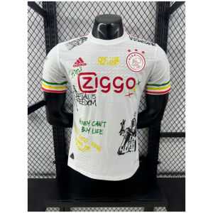 Mens Ajax white special version Jersey 2025/26 front view on display