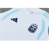 Mens Argentina World Cup White Training Kit 2026 Mens Argentina World Cup White Training Kit Singlet Kits Kit 2026 rear view of shirt and shorts