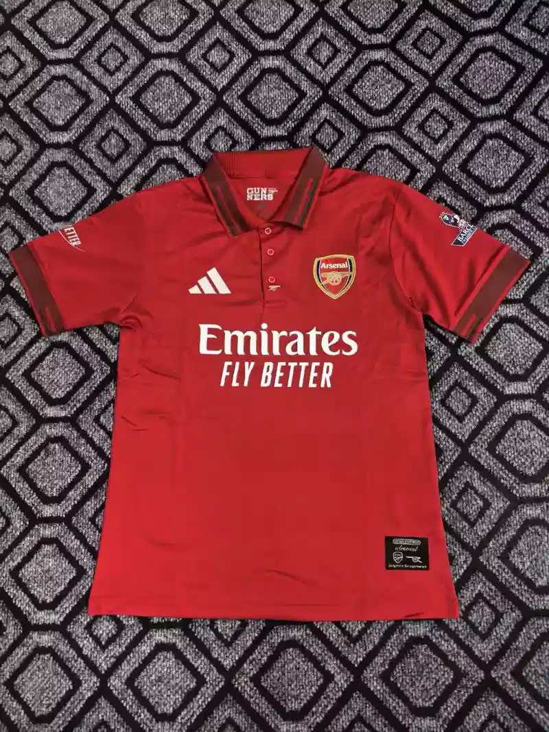 Mens Arsenal Special Version Red Polo Jersey 2026/27 Mens Arsenal Special Version Red Polo Jersey 2026/27