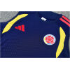 Mens Colombia World Cup Blue Training Kit Singlet Kits Kit 2026 rear view of shirt and shorts