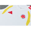Mens Colombia World Cup White Training Kit 2026 Mens Colombia World Cup White Training Kit Singlet Kits Kit 2026 rear view of shirt and shorts