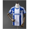 Mens Porto Retro Home Jersey 1997/99 featuring vertical stripes and sleeve tape