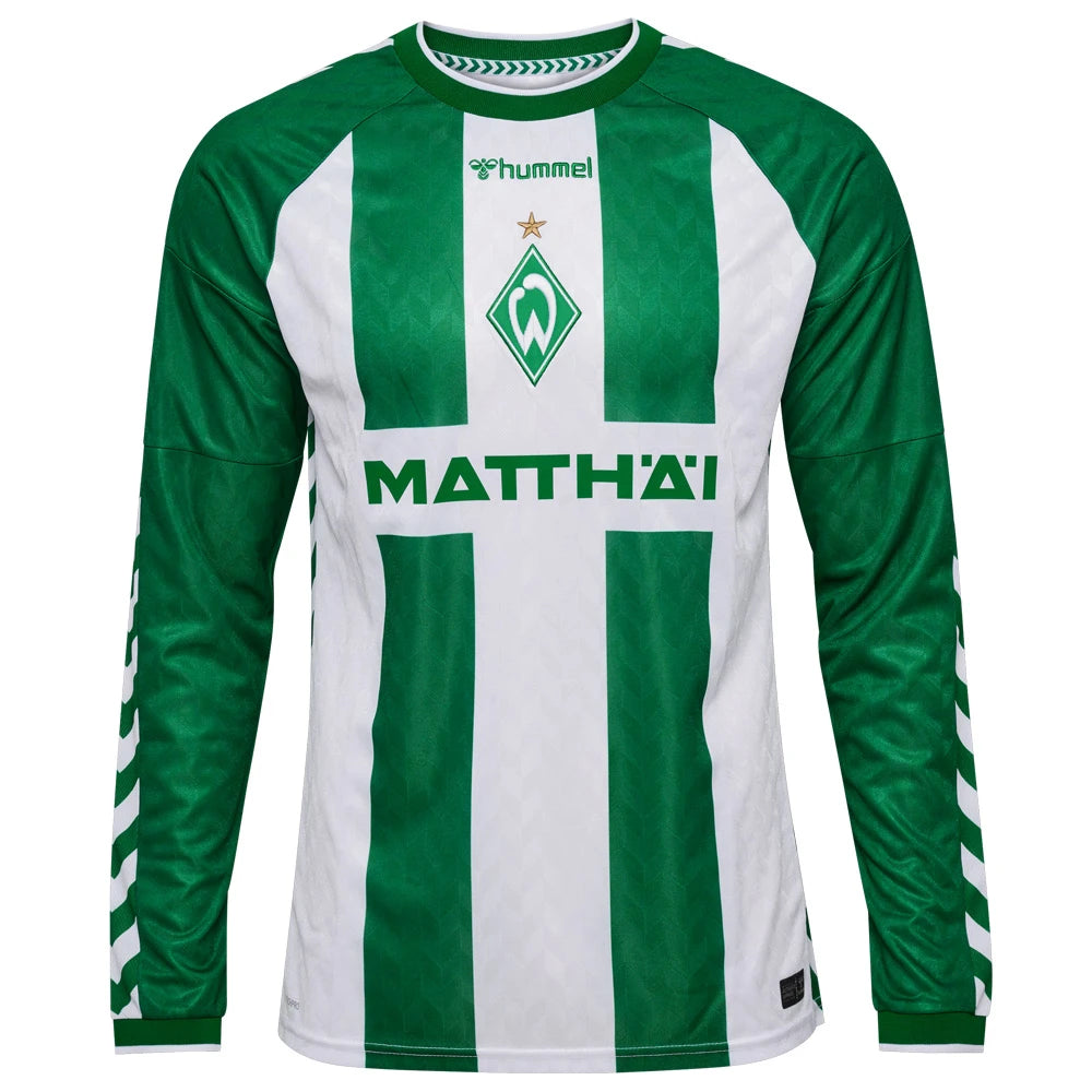 Mens Werder Bremen Home Long Sleeve Jersey 2026/27 Mens Werder Bremen Home Long Sleeve Jersey 2026/27