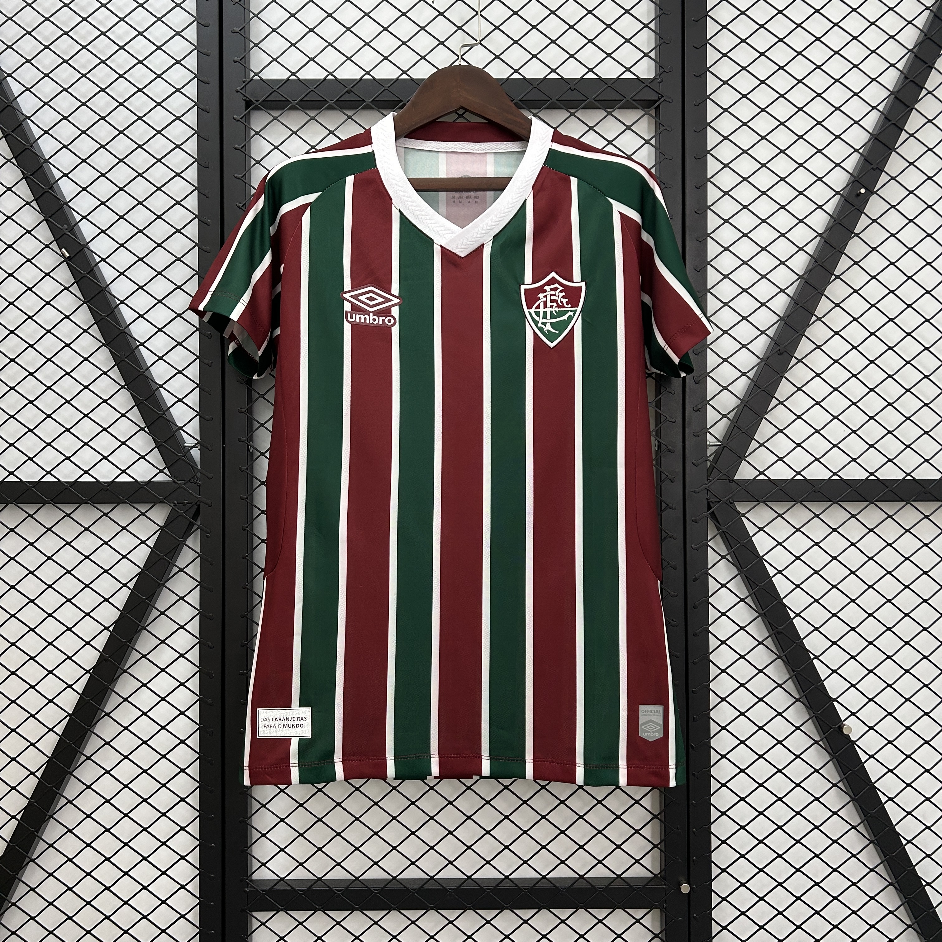 Womens Fluminense Home Jersey 2025/26 Womens Fluminense Home Jersey 2025/26 front view on display