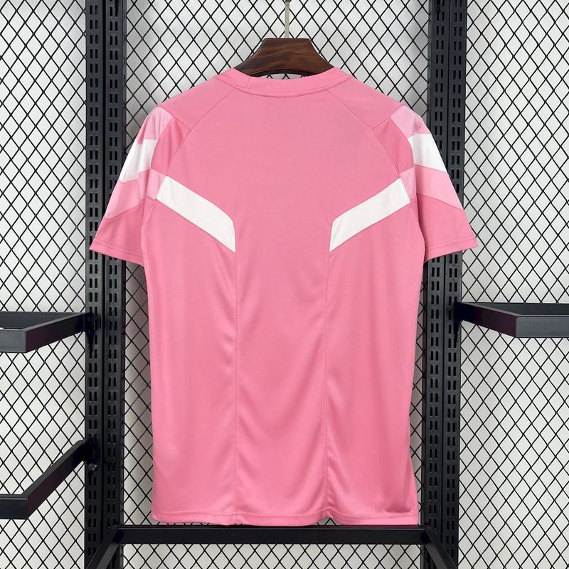 Mens Miami pink casual Jersey 2025/26 Mens Miami pink casual Jersey 2025/26 rear view showing matching team styling