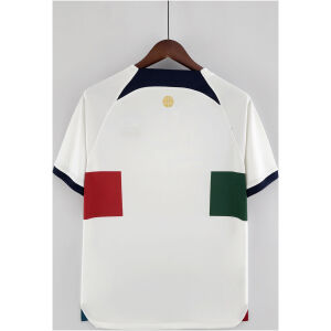 Mens Portugal World Cup Away Jersey 2022 rear view showing authentic team styling