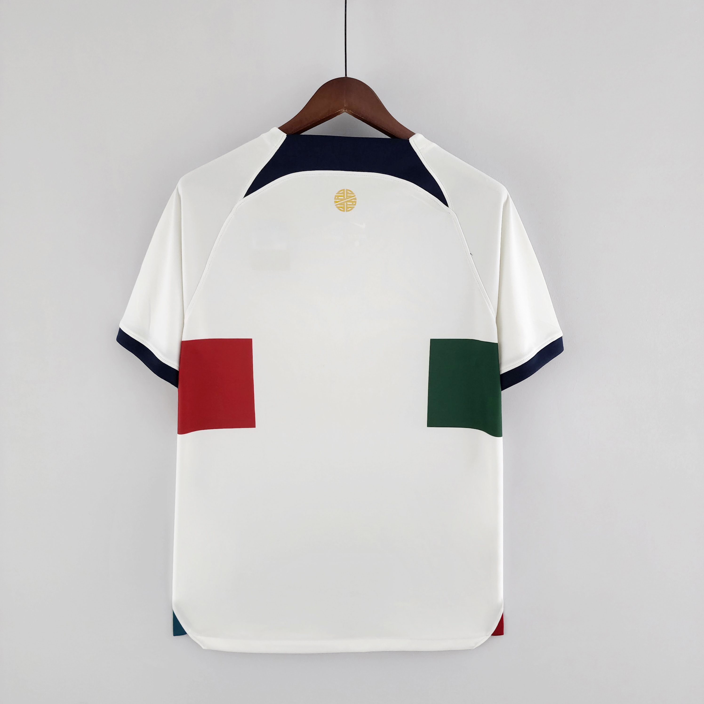 Mens Portugal World Cup Away Jersey 2022 Mens Portugal World Cup Away Jersey 2022 rear view showing authentic team styling