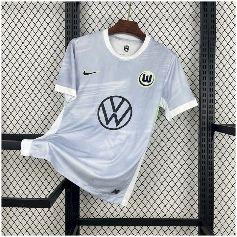 Mens Wolfsburg Away Jersey 2025/26 Mens Wolfsburg Away Jersey 2025/26 front view on display