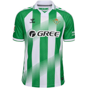 Mens Real Betis Home Jersey 2026/27 green and white striped shirt front view