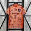 Mens Universidad de Chile Away Jersey 2025/26 front view in orange and navy