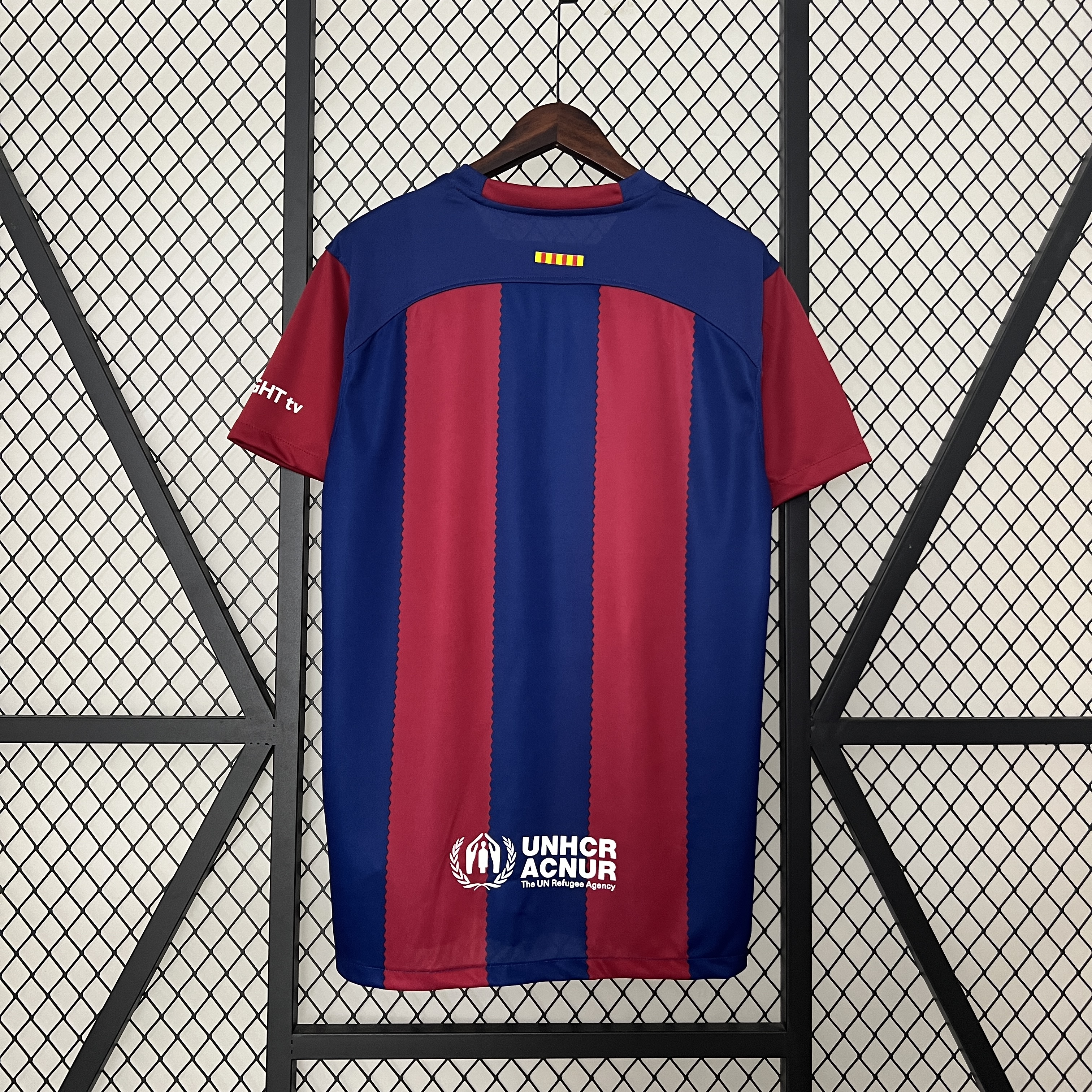 Mens Barcelona Home Jersey 2024/25 Mens Barcelona Home Jersey 2024/25 rear view showing matching team styling