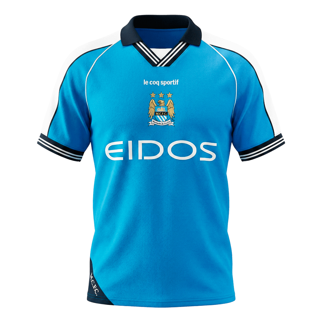 Mens Manchester City Home Retro Jersey 1999/01 Mens Manchester City Home Retro Jersey 1999/01