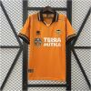Mens Valencia orange Retro Away Jersey 1999/00 front view on display
