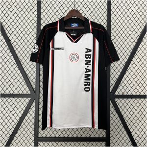 Mens Ajax Retro Away Jersey 1998/99 front view on display