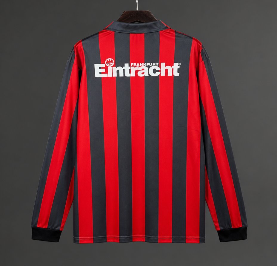 Mens Eintracht Frankfurt 1992/93 Home Retro Shirt – Long Sleeve Mens Eintracht Frankfurt 1992/93 Home Retro Shirt – Long Sleeve