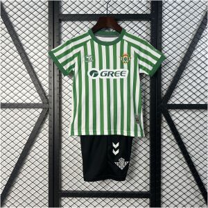 Kids Real Betis Special Edition Kit 2025/26 front view on display