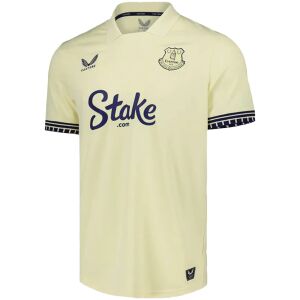 Mens Everton Away Jersey 2025/26 Mens Everton 2025/26 away jersey in pastel yellow with navy trim front view