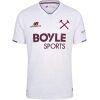 Mens West Ham United Away Jersey 2026/27 white shirt with claret and blue collar front view
