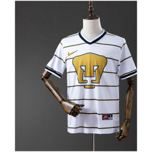Mens Pumas unam Retro Away Jersey 1997/98 front view showing giant gold crest