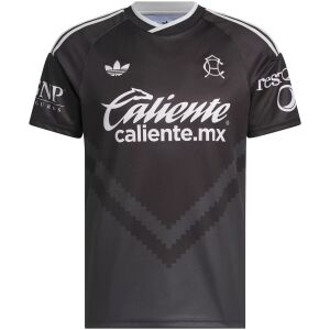 Mens Club America Away Jersey 2026/27 black shirt front view with white Trefoil logo and retro CA monogram crest